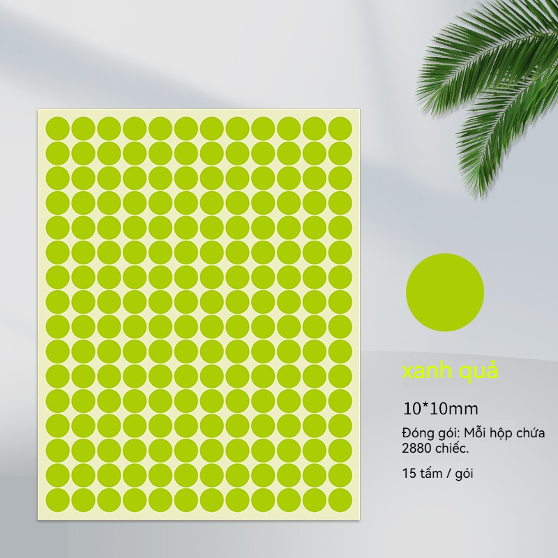 Nhãn Dán Màu 10mm - Ảnh 5