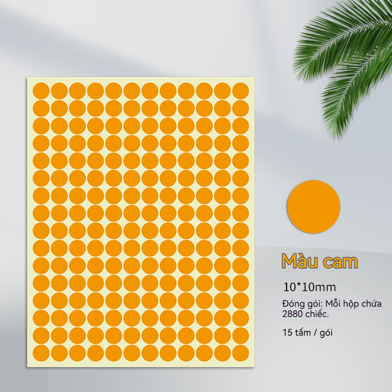 Nhãn Dán Màu 10mm - Ảnh 3