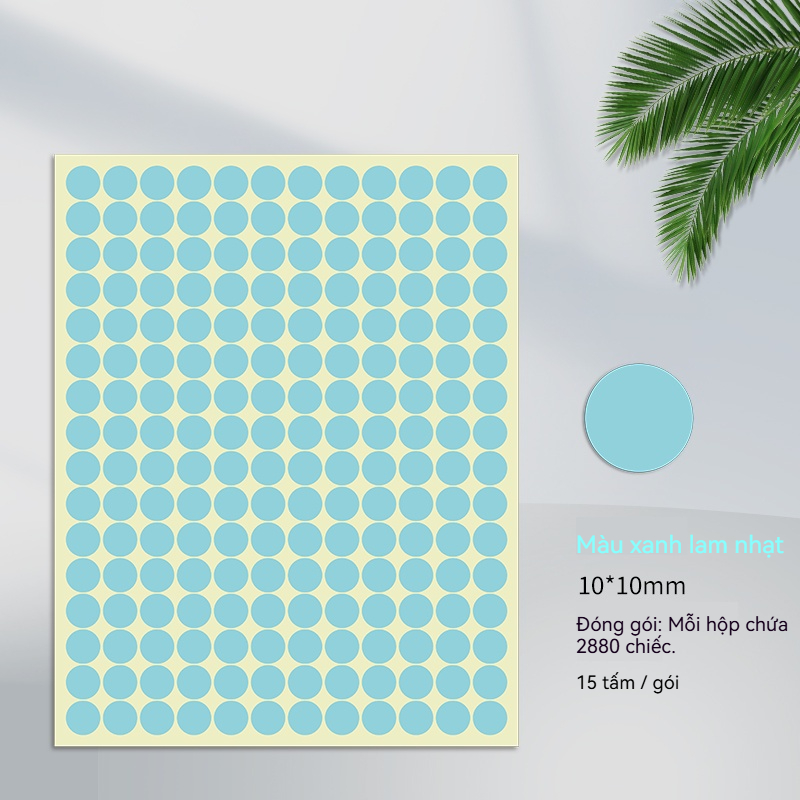 Nhãn Dán Màu 10mm - Ảnh 14