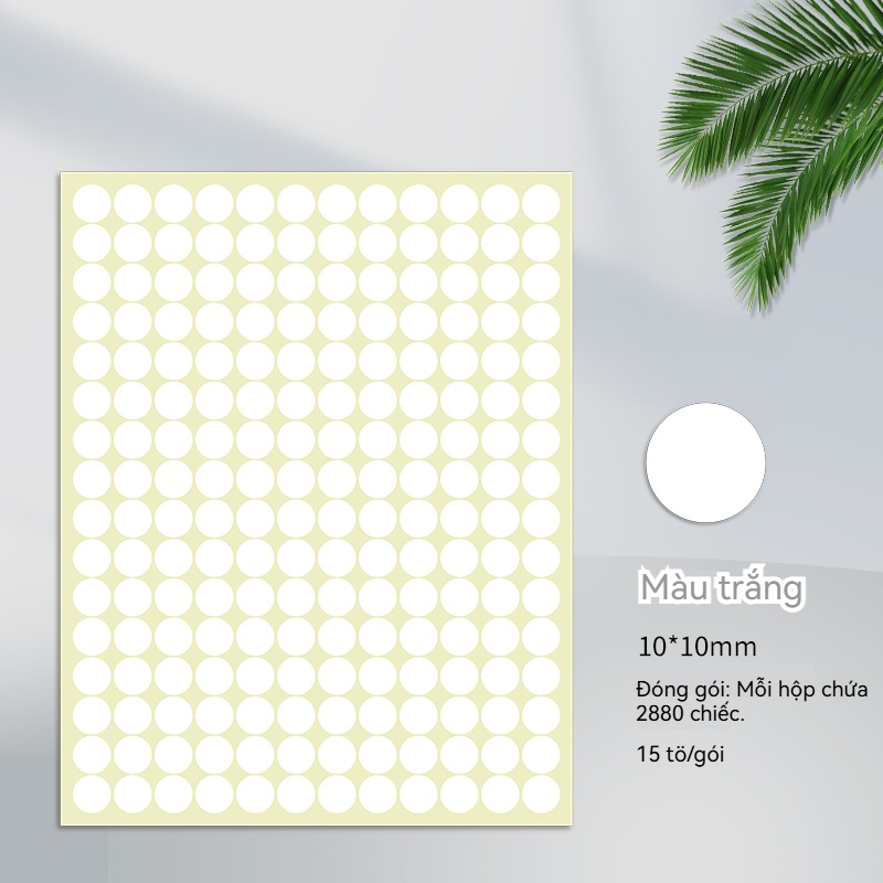 Nhãn Dán Màu 10mm - Ảnh 2
