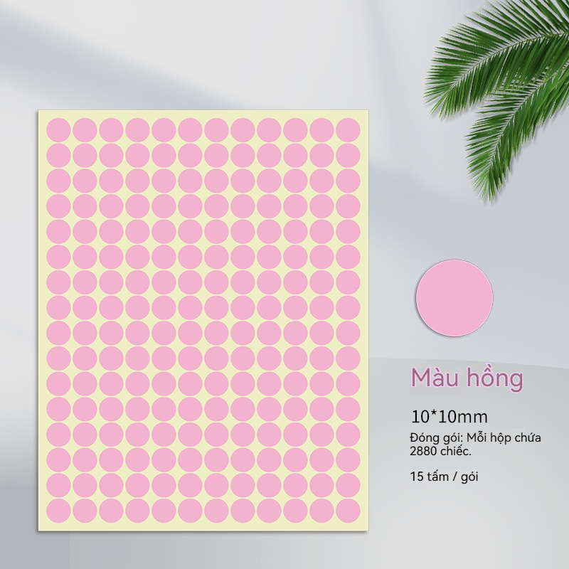Nhãn Dán Màu 10mm - Ảnh 4