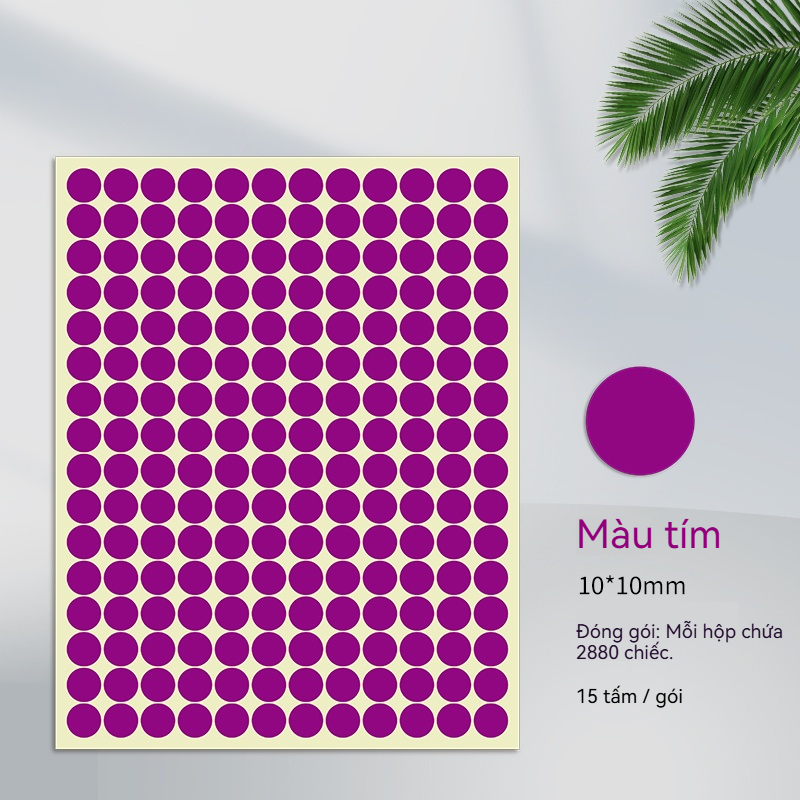 Nhãn Dán Màu 10mm - Ảnh 16