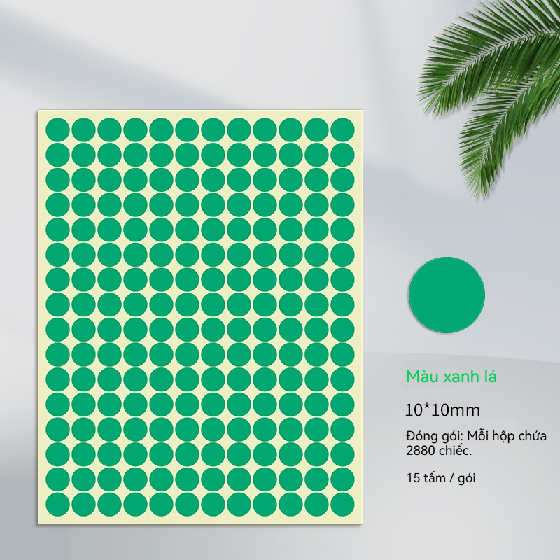 Nhãn Dán Màu 10mm - Ảnh 12