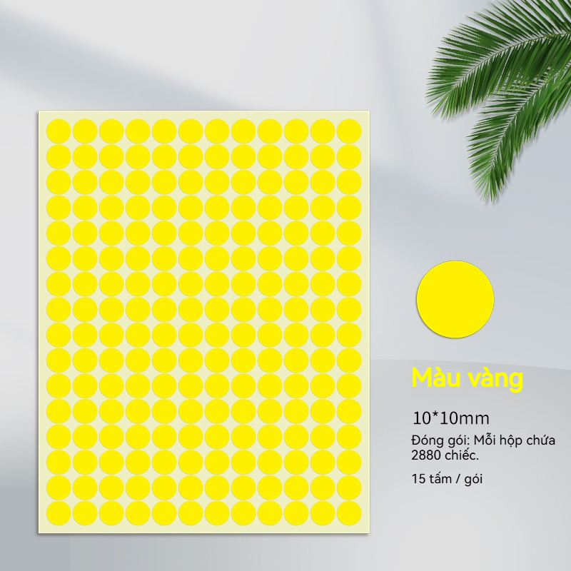 Nhãn Dán Màu 10mm - Ảnh 8