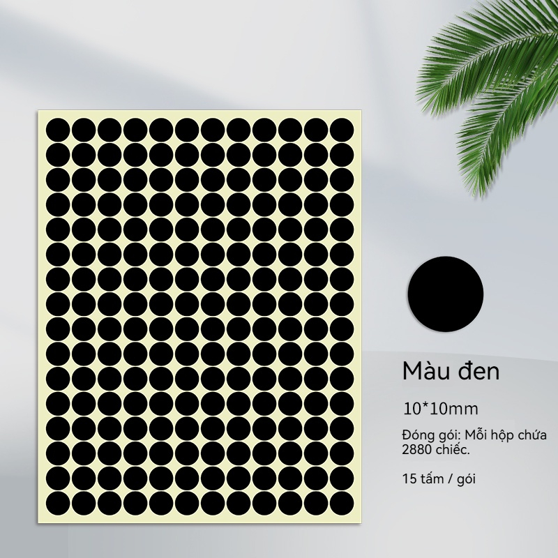 Nhãn Dán Màu 10mm - Ảnh 6