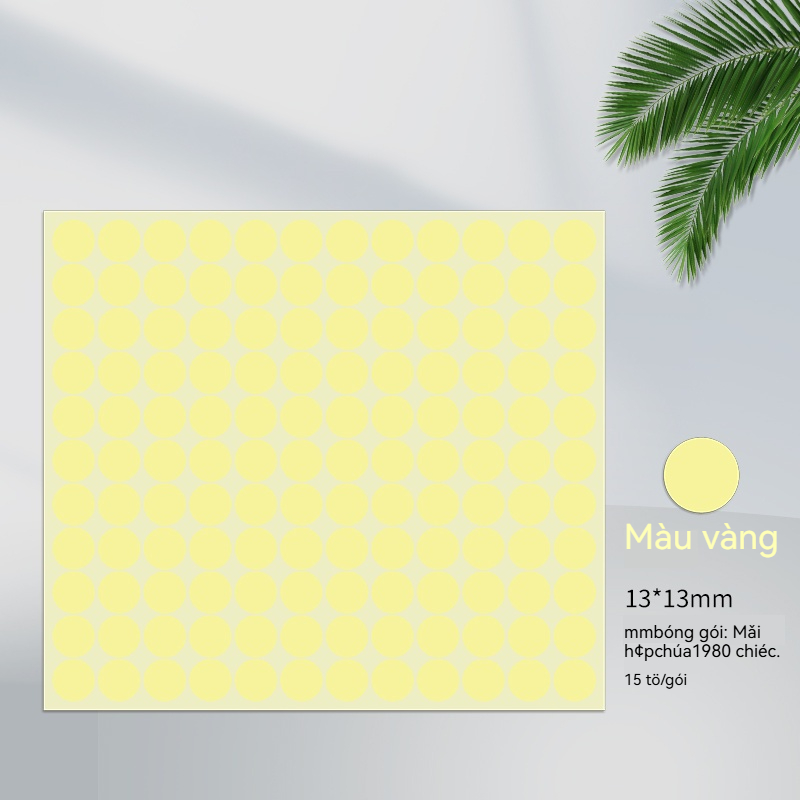 Nhãn Dán Màu 13mm - Ảnh 2