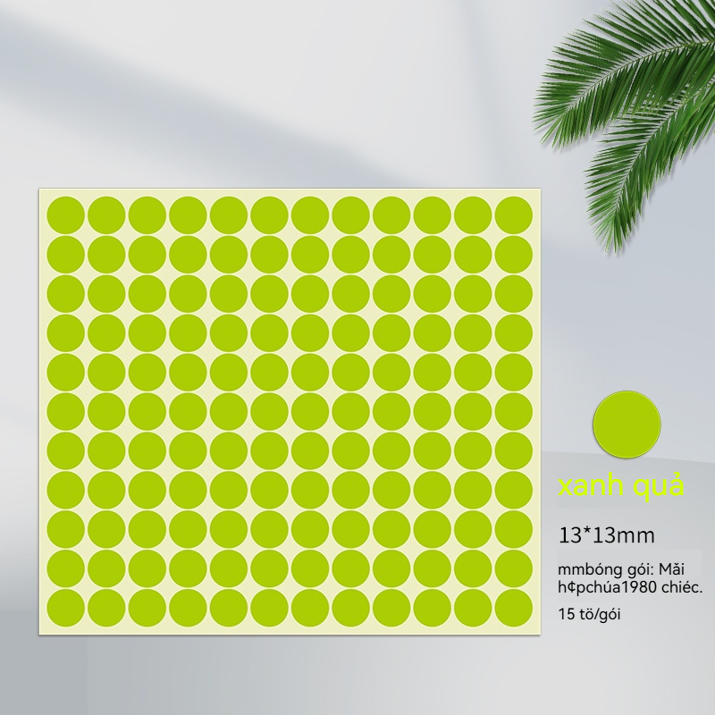 Nhãn Dán Màu 13mm - Ảnh 6