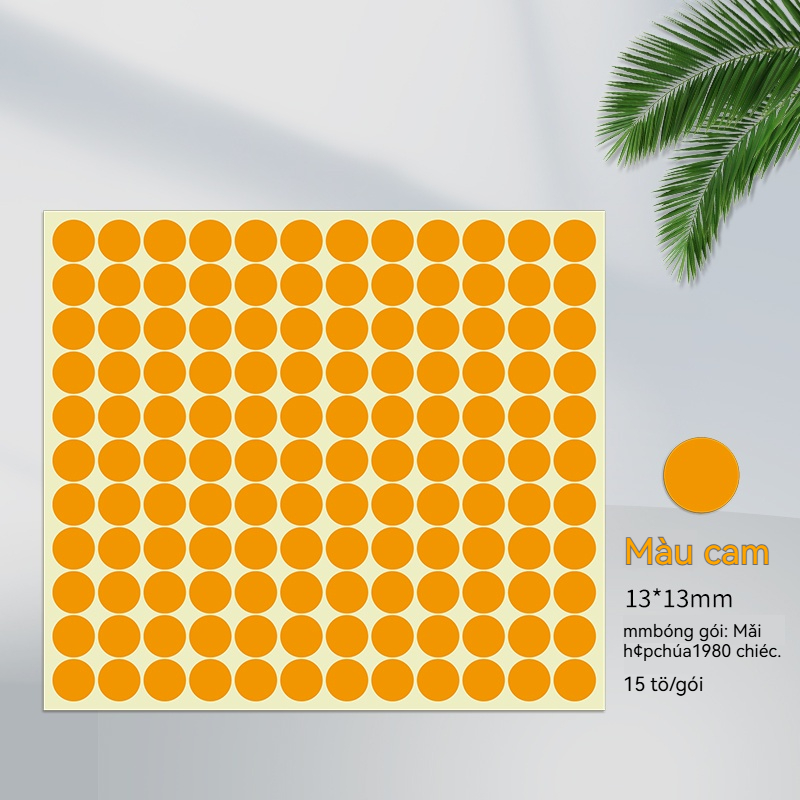 Nhãn Dán Màu 13mm - Ảnh 4