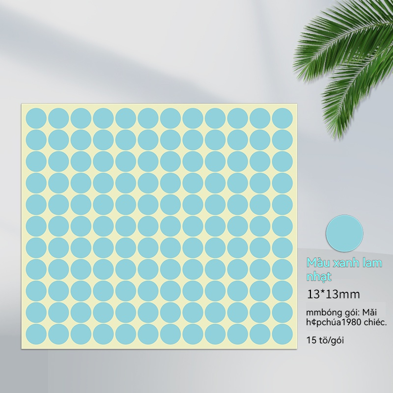 Nhãn Dán Màu 13mm - Ảnh 14