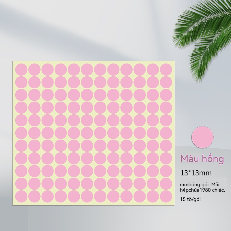 Nhãn Dán Màu 13mm - Ảnh 5