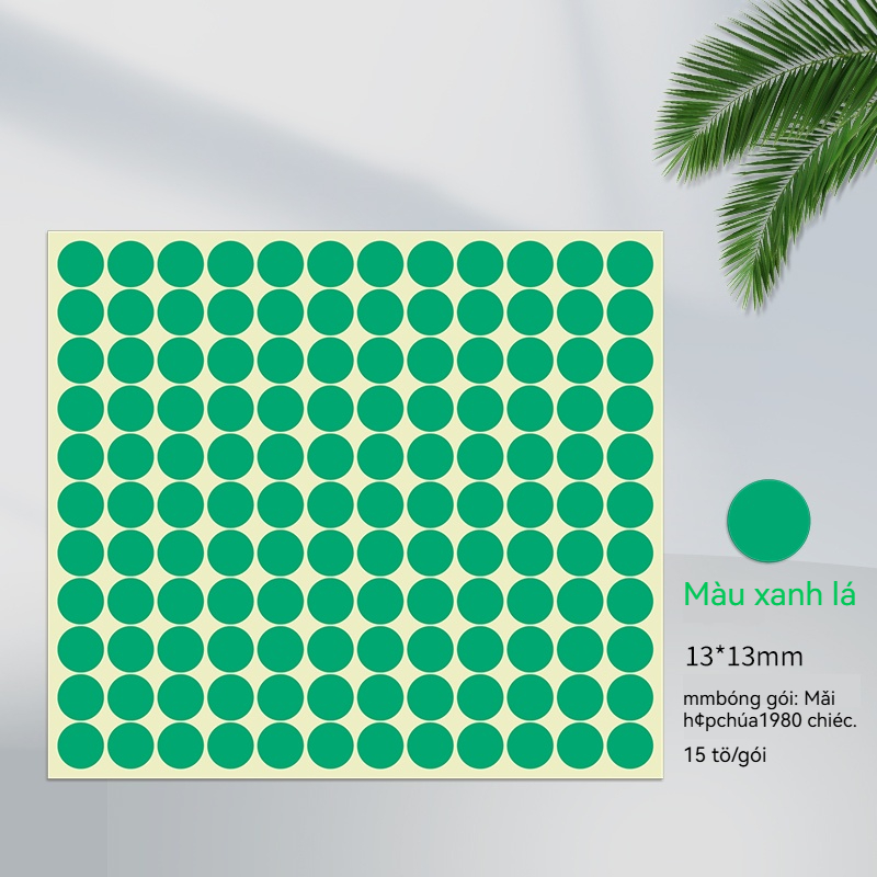 Nhãn Dán Màu 13mm - Ảnh 12