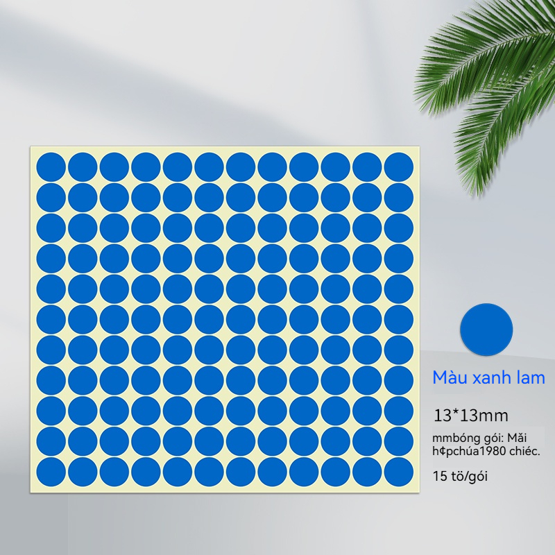 Nhãn Dán Màu 13mm - Ảnh 11