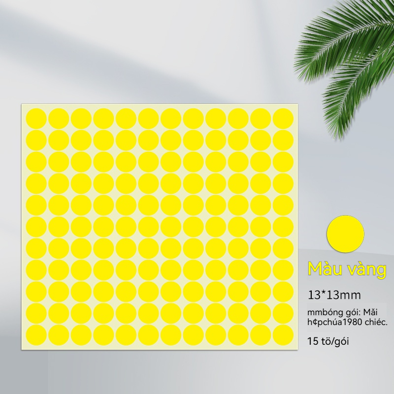 Nhãn Dán Màu 13mm - Ảnh 9