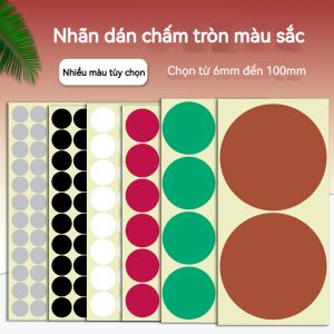 Nhãn Dán Màu 6-100mm