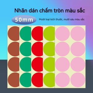 Nhãn Dán Màu 6-100mm