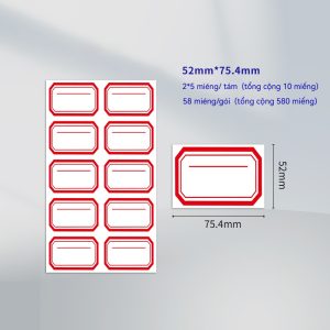 Nhãn Dán (Đỏ)
